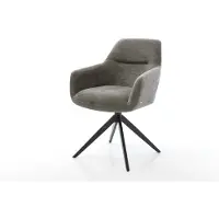 DELIFE Draaistoel Pejo-Flex bouclé zacht mud kruisframe breed zwart 360° draaibaar rocker-functie pocketveer kern