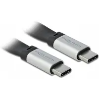 DeLOCK USB 3.2 Gen 2 FPC Flat Ribbon Cable USB Type-C to USB Type-C 22 cm PD 3 A E-Marker