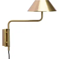 Hubsch Cover Wall Lamp - Wandlampen Ijzer Brass - 962130