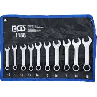 Condor 1188 Steekringsleutelset extra kort 10 - 19 mm 10-dlg.