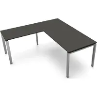 Kerkmann Büromöbelfabrik Hoekbureau Beta 180cm antraciet hoogte verst