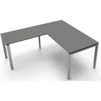 Kerkmann Büromöbelfabrik Hoekbureau Beta 160cm grijs hoogte verstelbaar