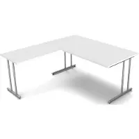 Kerkmann Büromöbelfabrik Hoekbureau Profi wit 160cm