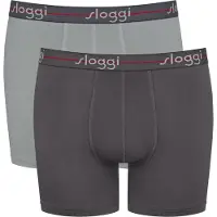 Sloggi Boxershorts ' Blue Start ' grijs / zwart