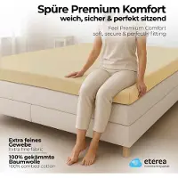 Etérea Himmlische Qualität etérea Extra Jersey Hoeslaken 180x200 - 200x220 cm - Topper 10 cm - Oekotex - 100% katoen - Ivor