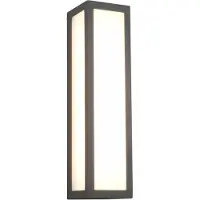 TRIO LED-wandlamp buiten Fuerte, zwart, Aluminium, Modern, LED wandlamp buiten
