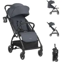 Kikkaboo Joy Self Folding Stroller Zwart