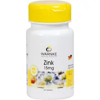 WARNKE Vitalstoffe | Zink 15 mg 100 St Gecomprimeerde tabletten