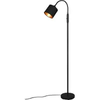 TRIO REALITY TOMMY - Vloerlamp - Zwart mat - excl. 1x E14 4 W - Bewegingssensor