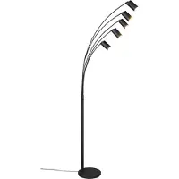 TRIO 5-lichts vloerlamp Marley Zwart