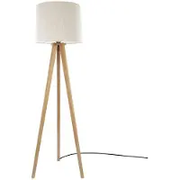 HerzBlut Vloerlamp Elli, hout licht, Woon-/ Eetkamer, Hout, Scandinavisch, vloerlamp hout