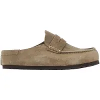 Birkenstock Instappers 'Naples' donkerbeige