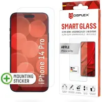 Displex Smart Glass 1715 Screenprotector (glas) Apple iPhone 14 Pro. 1 stuk(s) Anti-vingerafdruk, Krasvast