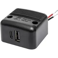 Procar Opbouw-Power USB-C/A dubbele stekkerdoos PD/QC max. 30 W. 12 V, 24 V
