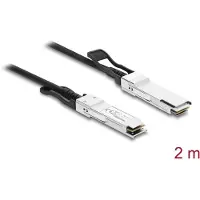 DeLOCK Twinax Cable QSFP+ male to QSFP+ male 40 Gbps 2 m
