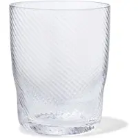 HEMA Waterglas Bergen glas twist reliëf (transparant)
