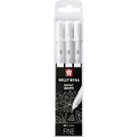Sakura Gelly Roll Basic White 3-pack Fine