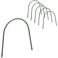 Relaxdays tunnelbogen set van 6 - bogen voor tunnelserre - 31 x 33 cm - weerbestendig - flexibel - groen