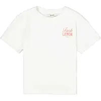 Garcia Shirt lichtblauw / citroengeel / lichtrood / wit