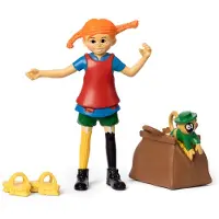 Peppi Pitkätossu Pippi Longstocking - Pippi Figurine Set (18097)