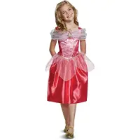 Disney Princess Aurora Classic Girl Costume Roze 5-6 Years Kinderen