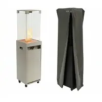 Planika Faro gas terrasverwarmer met beschermhoes - Grijs