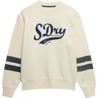 Superdry Sweatshirt 'Varsity' crème / marine / rood
