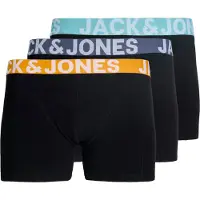 Jack & Jones Boxershorts 'JACCONOR' duifblauw / mintgroen / oranje / zwart