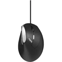 Rapoo bedrade ergonomische muis "EV200", zwart Instelbare sensor met 1600 DPI