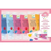 Djeco Set van 6 tubes vingerverf Sweet