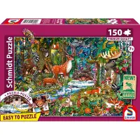 Schmidt - Legpuzzel - Dieren in de Bossen van Europa - 150 stukjes - Kinderen - vanaf 7 jaar