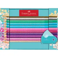 Faber-Castell kleurpotloden - Sparkle - 20 stuks - mini puntenslijper - in blik - FC-201641