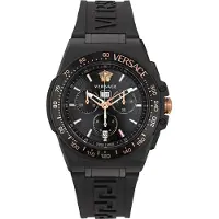 Versace Greca Extreme Chrono Heren Zwarte Horloge VE7H00323