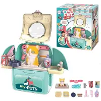 Woopie Kitty draagbare schoonheidssalon 2 in 1 in een rugzakdrager - UNI