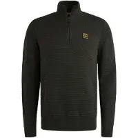 PME Legend Trui 'Pullover with half zipper' zwart