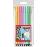 Stabilo Pen 68 - 8 stuks - pastel