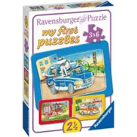 Ravensburger puzzel Dieren aan het werk - Legpuzzel - 3x6 stukjes