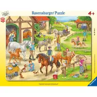 Ravensburger puzzel speelgoed - paarden boerderij legpuzzel 40 stukjes.