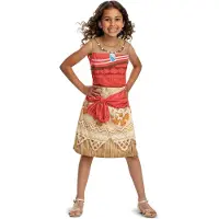 Disney Princess Disney Klassieke Vaiana-meisjeskostuum Oranje 3-4 Years