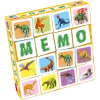 Tactic Memo Dino's - Memospel - Zoek de Juiste Paren - Kleurrijke Dinosaurussen en Prehistorische Reptielen - Educatief Gezelschapsspel voor Kinderen en Families - 2 tot 6 Spelers - Vanaf 3 Jaar