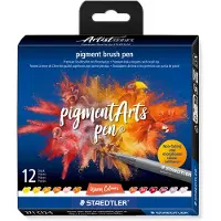 Adlibris Pigment Arts Brush Pen 12-set Warm
