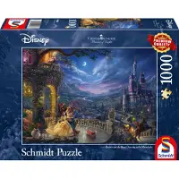 Schmidt Thomas Kinkade, Disney, De Schoonheid en het Beest, Dans in het maanlicht, puzzel van 1000 stukjes