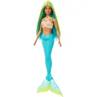 Barbie Zeemeermin Met Groen Haar En Stijve Staart Pop