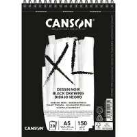 Canson schets- en studieblok XL zwart, formaat A5