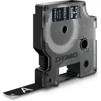 Dymo LW Duurzame D1 Label Wit-Zwart (12 mm x 3 m)