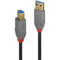 Lindy USB-kabel USB 3.2 Gen1 USB-A stekker, USB-B stekker 3.00 m Zwart 36743