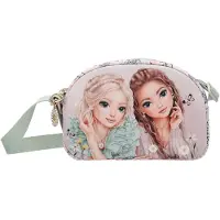 TOPModel - Shoulder Bag SUMMER FEELING - Soft pink and sage green - Small (413312)