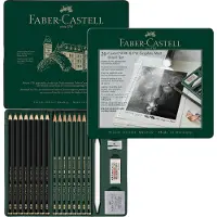 Faber-Castell Pitt Graphite Matt & Castell 9000, Mat Grafiet, Blik van 20