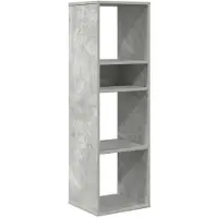vidaXL Boekenkast 34x31x112 cm bewerkt hout betongrijs