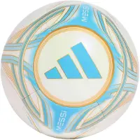 Adidas Messi Club Voetbal Maat 5 Wit Lichtblauw Goud